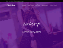 Tablet Screenshot of hairstop.fi